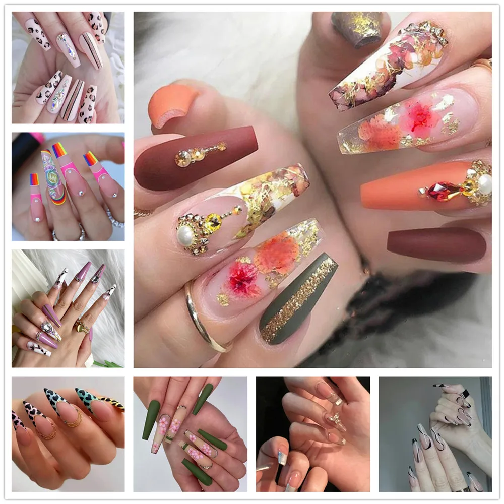Fake Nails Full Cover Leopard Marbling Floral Designs Press On Wearable Finished Artificial Long Paragraph False Nails Nail Art
Fake Nails Full Cover Leopard Marbling Floral Designs Press On Wearable Finished Artificial Long Paragraph False Nails Nail Art