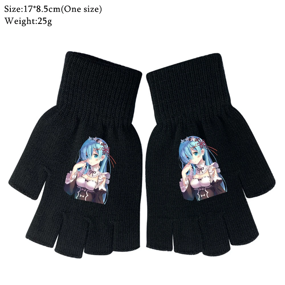 Re:Life In A Different World From Zero Knitted Half Finger Gloves Autumn Winter Warm Unisex Black Cosplay Cartoon Mittens Gifts
Re:Life In A Different World From Zero Knitted Half Finger Gloves Autumn Winter Warm Unisex Black Cosplay Cartoon Mittens Gifts