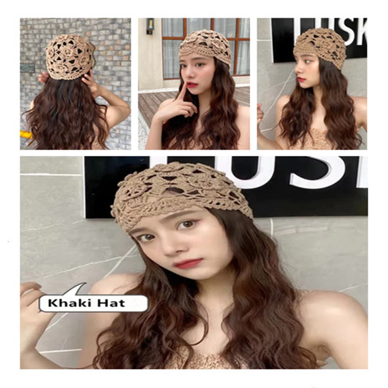 Hat Woman Hand-Knitted Flowers Hollow Thin Cap Spring And Summer Lace Breathable Turban Cap Crochet Toe Cap Cotton Thread
Hat Woman Hand-Knitted Flowers Hollow Thin Cap Spring And Summer Lace Breathable Turban Cap Crochet Toe Cap Cotton Thread