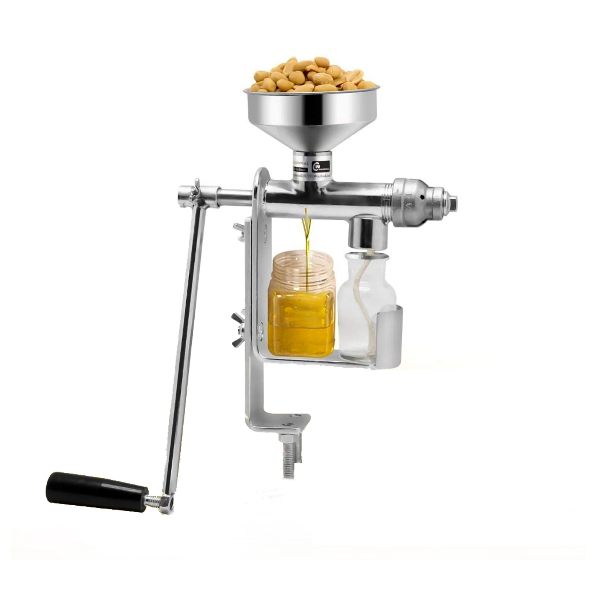 Manufacturer stainless steel manual oil press household multifunctional vegetable sesame seed oil press
Manufacturer stainless steel manual oil press household multifunctional vegetable sesame seed oil press
