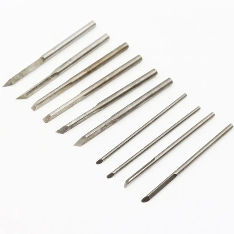 10pcs/set Handmade Wood Carving Blade Knife High Speed Steel Micro Head Woodworking Tool
10pcs/set Handmade Wood Carving Blade Knife High Speed Steel Micro Head Woodworking Tool