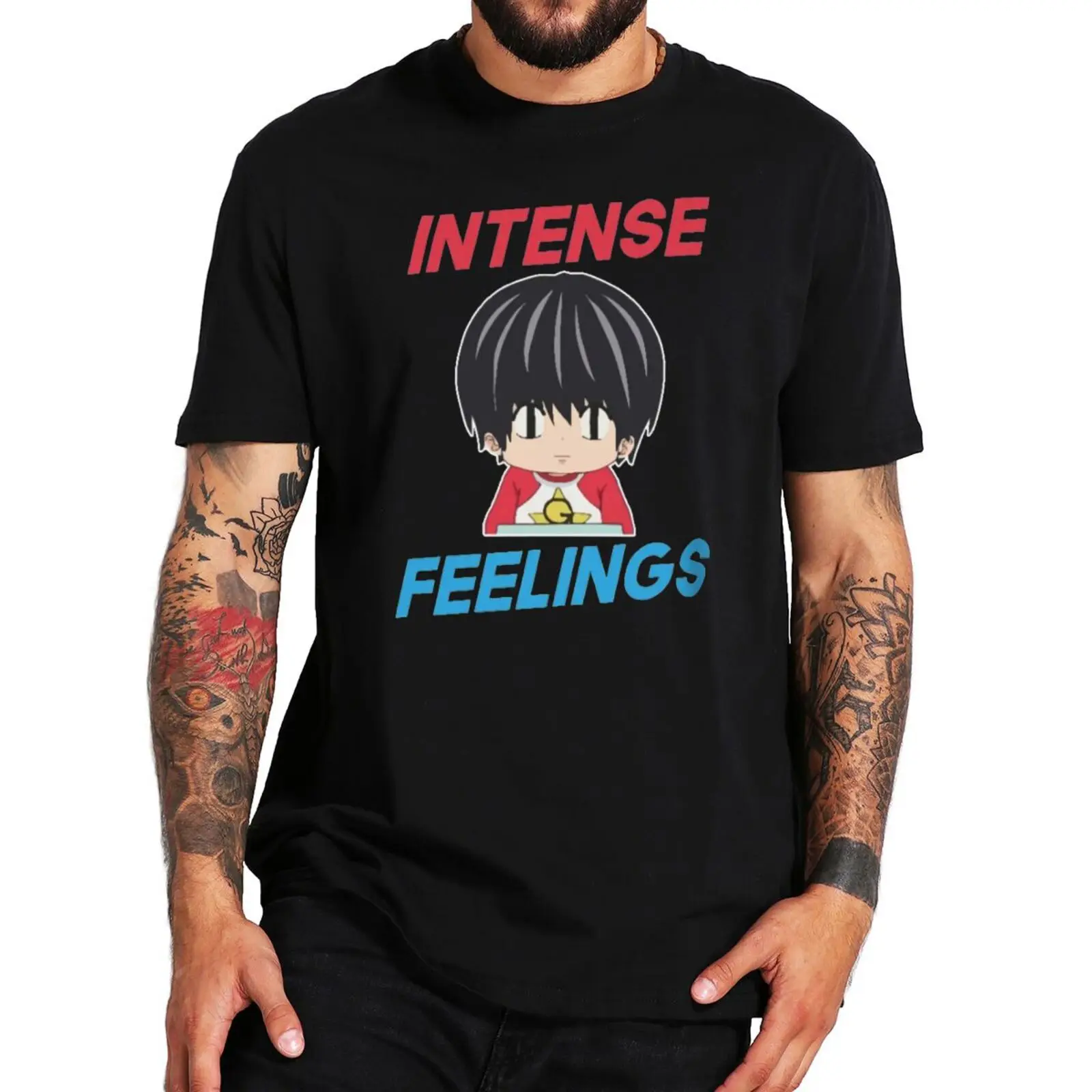 

Kotaro Lives Alone Intense Feelings T Shirt New Anime Manga Fans Tee Top 100% Cotton Soft Premium T-shirts EU Size