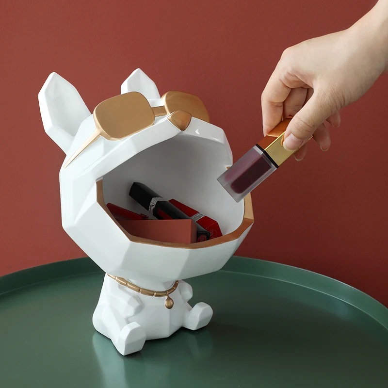 Resin Art Sculpture Figurines Cool Dog Figurine Big Mouth Dog Storage Box Home Decoration Ornamental Home Decor Gift Decorative
Resin Art Sculpture Figurines Cool Dog Figurine Big Mouth Dog Storage Box Home Decoration Ornamental Home Decor Gift Decorative