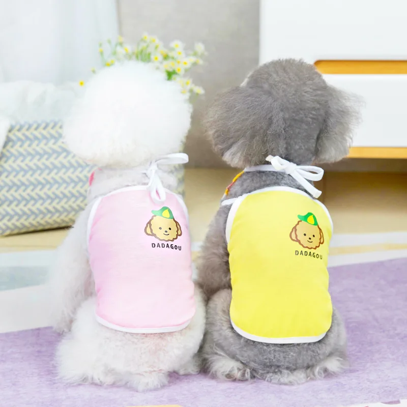 Pet Cat Dog Clothes Spring and Summer Thin Dog Clothes Pet Clothes With Saliva Towel Five Color Sling Small Dresses Puppy Korea
Pet Cat Dog Clothes Spring and Summer Thin Dog Clothes Pet Clothes With Saliva Towel Five Color Sling Small Dresses Puppy Korea