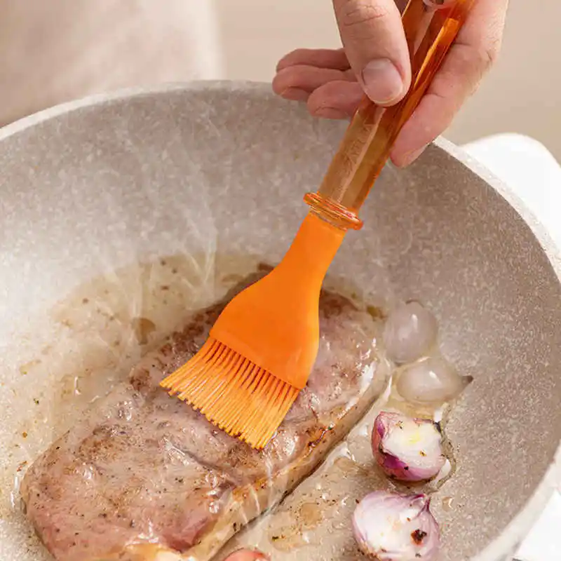 Silicone Brush Bread Chef Brush Pastry Grill Oil Smear BBQ Brush Tool Pan Oil Brush Kitchen Cooking Baking Seasoning Brush
Silicone Brush Bread Chef Brush Pastry Grill Oil Smear BBQ Brush Tool Pan Oil Brush Kitchen Cooking Baking Seasoning Brush