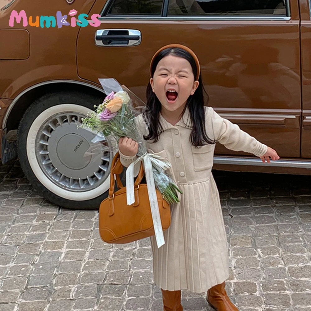 MUMKISS Autumn Babi Girls Dress Kids Clothes Children Knitted Lapel Style Sweater Skirt Baby Girl Long-sleeved Princess Skirt
MUMKISS Autumn Babi Girls Dress Kids Clothes Children Knitted Lapel Style Sweater Skirt Baby Girl Long-sleeved Princess Skirt
