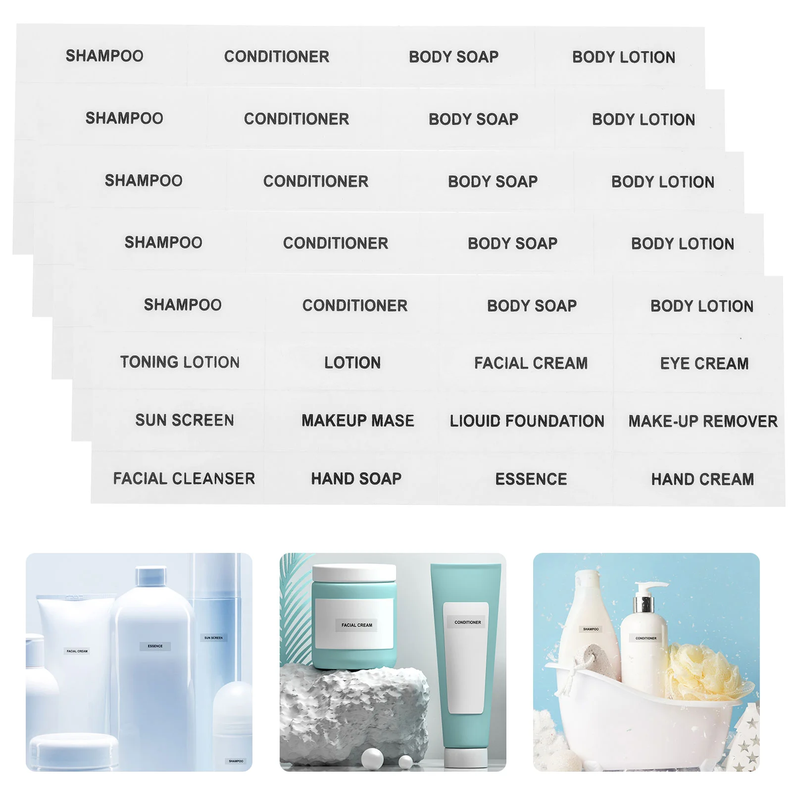 10 Pcs Travel Soap Waterproof Sub-bottle Labels Self-Adhesive Stickers Cosmetics Containers
10 Pcs Travel Soap Waterproof Sub-bottle Labels Self-Adhesive Stickers Cosmetics Containers