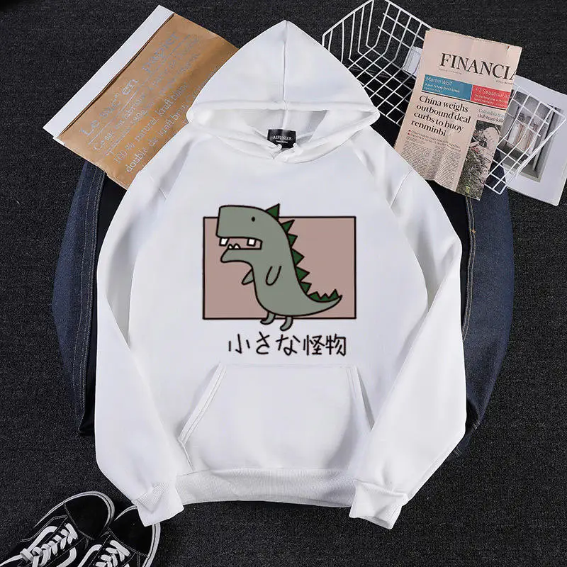 Spring Autumn Warm Casual Pullovers Fashion Dinosaur Printed Loose Thick Hoodies Women Plush Kangaroo Pocket Cartoon Sweatshirts
Spring Autumn Warm Casual Pullovers Fashion Dinosaur Printed Loose Thick Hoodies Women Plush Kangaroo Pocket Cartoon Sweatshirts