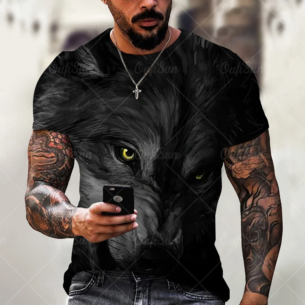 Men's and Women's 3D Tiger and Lion Pattern Printed T-shirt Fashion Round Neck Short-Sleeved Streetwear Hip-Hop T-Shirt Summer
Men's and Women's 3D Tiger and Lion Pattern Printed T-shirt Fashion Round Neck Short-Sleeved Streetwear Hip-Hop T-Shirt Summer