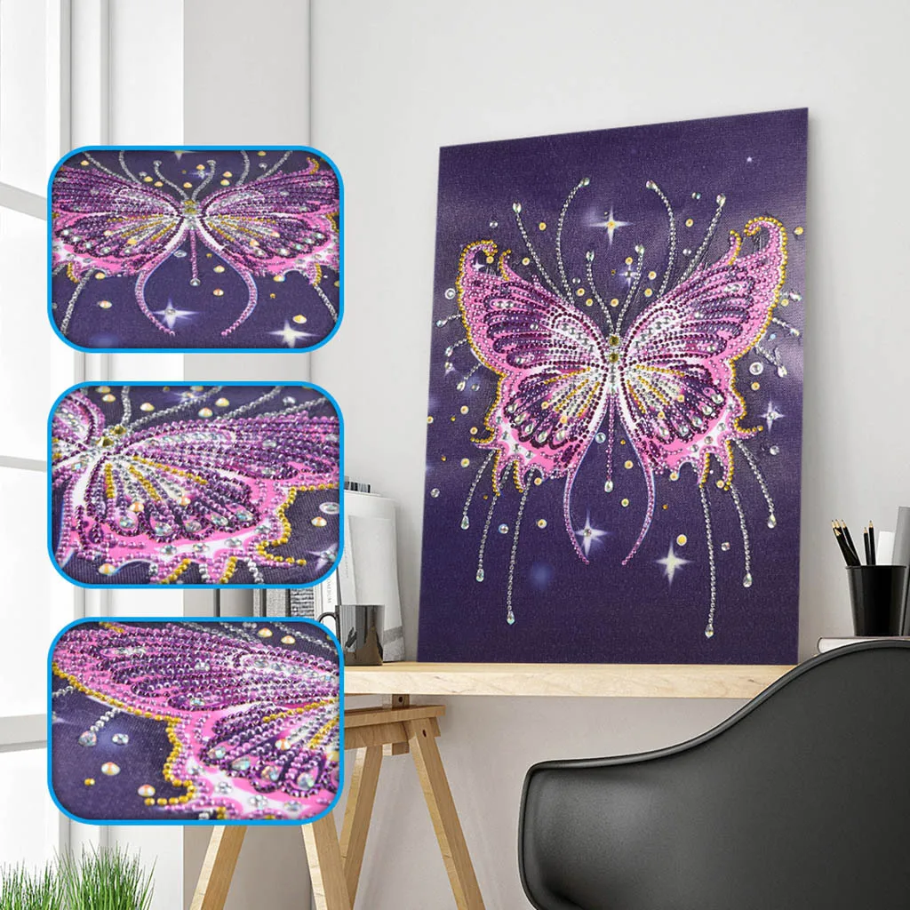 New 5d Butterfly Diamond Painting Living Room DIY Manual Point Drilling Wall Painting Decoration Wholesale 30x40
New 5d Butterfly Diamond Painting Living Room DIY Manual Point Drilling Wall Painting Decoration Wholesale 30x40