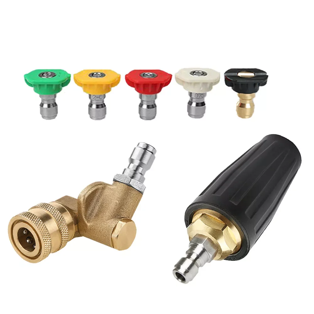 Car Tools 1/4" Quick Connector Rotary Turbo Nozzles Adjustable Adapter Brass Connection For Car Washer High Pressure Washer Adap
Car Tools 1/4" Quick Connector Rotary Turbo Nozzles Adjustable Adapter Brass Connection For Car Washer High Pressure Washer Adap