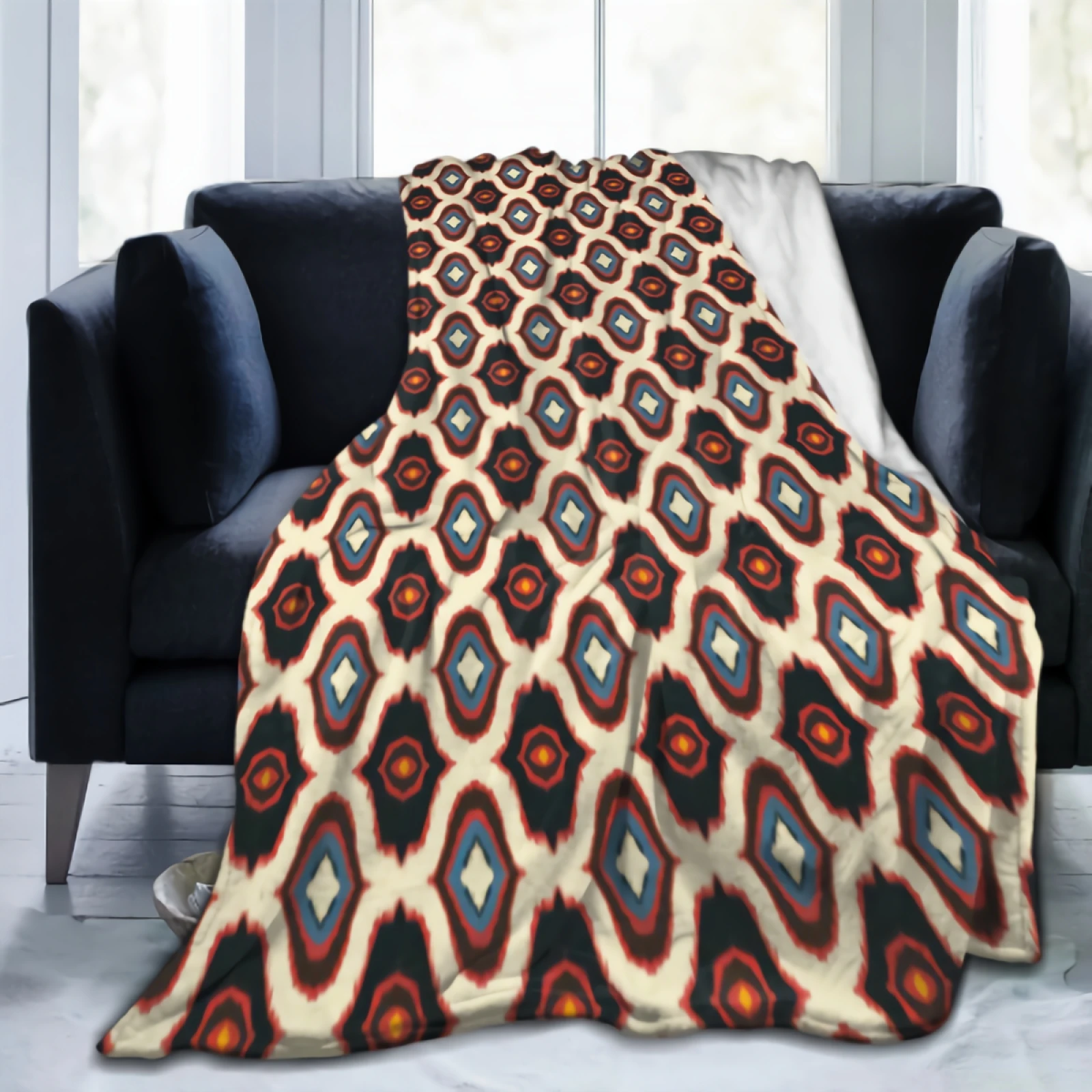 Bohemian Striped Thick Flannel Blanket Breathable Warm Bed Sofa Couch Blanket Soft Throw Blanket for Kids Adults 80"x60"
Bohemian Striped Thick Flannel Blanket Breathable Warm Bed Sofa Couch Blanket Soft Throw Blanket for Kids Adults 80"x60"