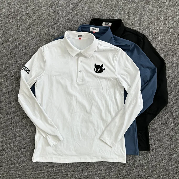 Wacc Golf Men Long Sleeve Polo Breathable Autumn and Winter Sanding Soft Waxy Korean Golf Clothing T-shirt
Wacc Golf Men Long Sleeve Polo Breathable Autumn and Winter Sanding Soft Waxy Korean Golf Clothing T-shirt
