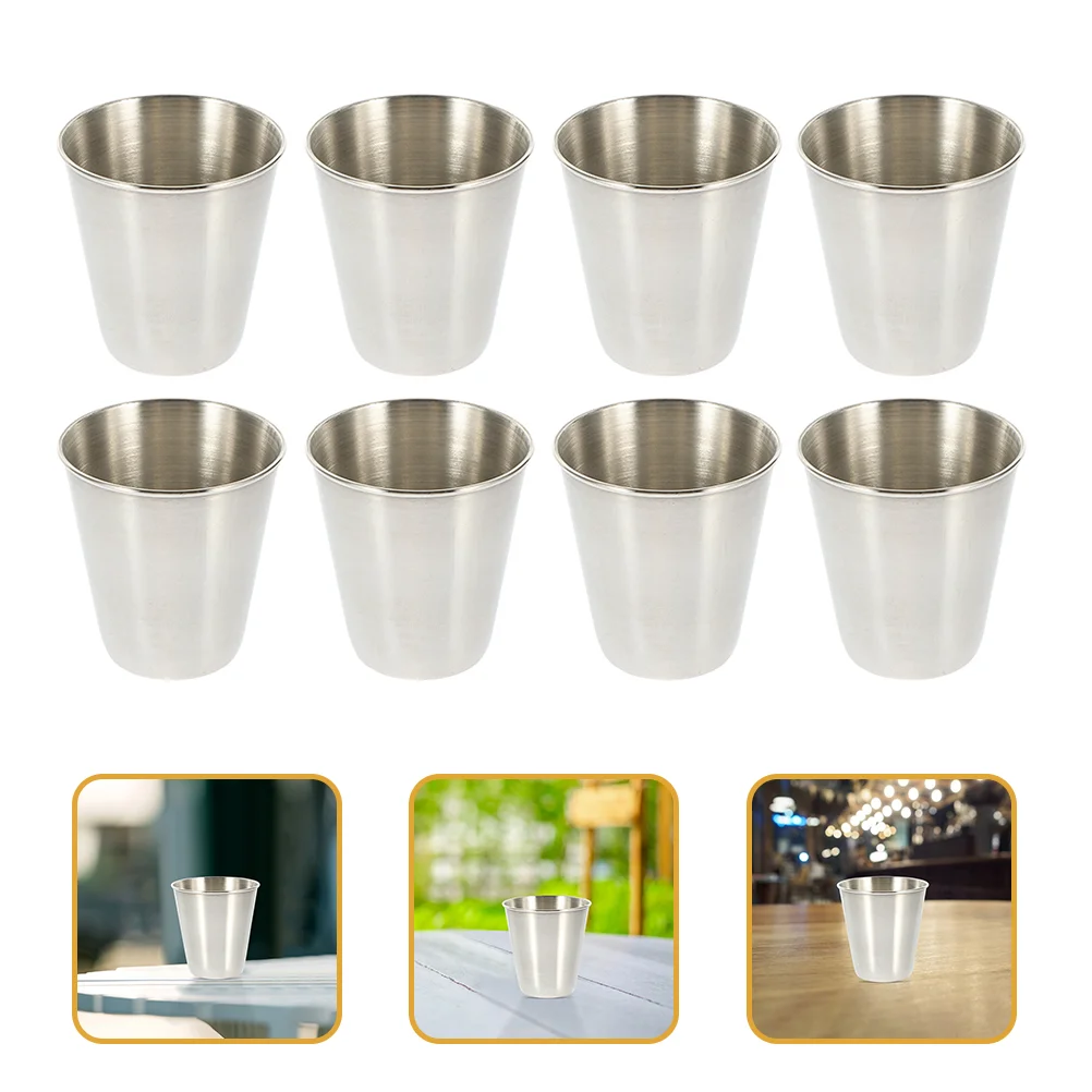 8 Pcs Stainless Steel Pint Cups White Mug Camping Vessel Tumblers Kids Metal Water Drinking Shot Barware
8 Pcs Stainless Steel Pint Cups White Mug Camping Vessel Tumblers Kids Metal Water Drinking Shot Barware