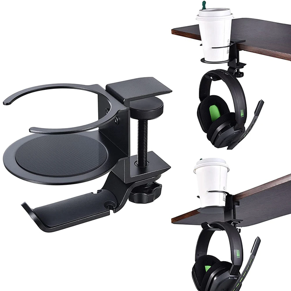 2 In 1 Headphone Mounted Hanger Cup Holder Aluminium Alloy Mount Under Desk Drink Cup Rack Hanging Headset Storage Earphone Hook
2 In 1 Headphone Mounted Hanger Cup Holder Aluminium Alloy Mount Under Desk Drink Cup Rack Hanging Headset Storage Earphone Hook