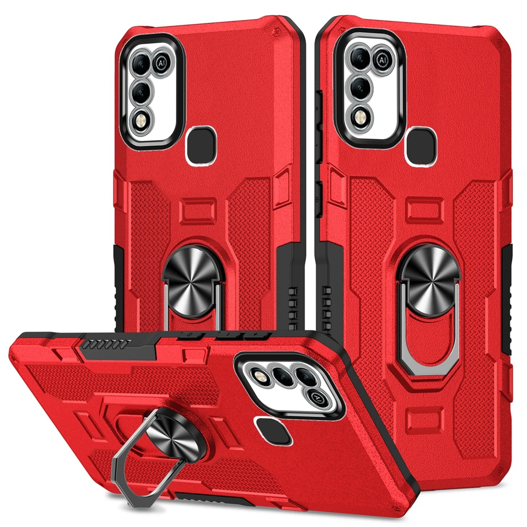 Fashion Armor Phone Case for Infinix Hot 12i 11 10 9 Play Smart 5 Shockproof Slim Fit Protect Back Cover With Ring Holder Stand
Fashion Armor Phone Case for Infinix Hot 12i 11 10 9 Play Smart 5 Shockproof Slim Fit Protect Back Cover With Ring Holder Stand