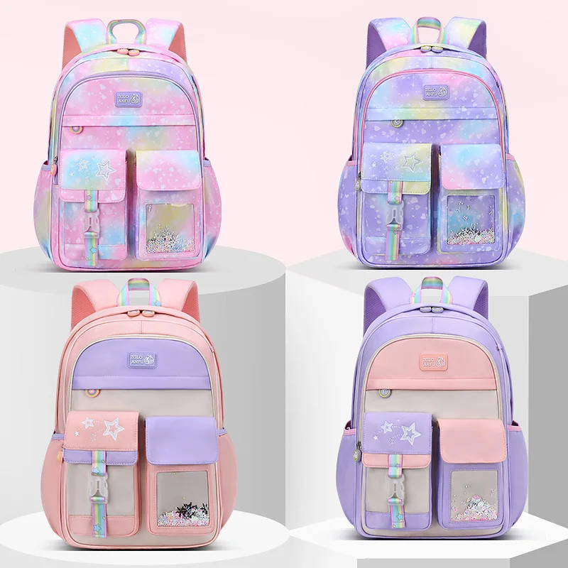 

Children School Bags For Girls Kids Satchel Primary Orthopedic School Backpacks Princess Backpack Knapsack Teenager Schoolbag