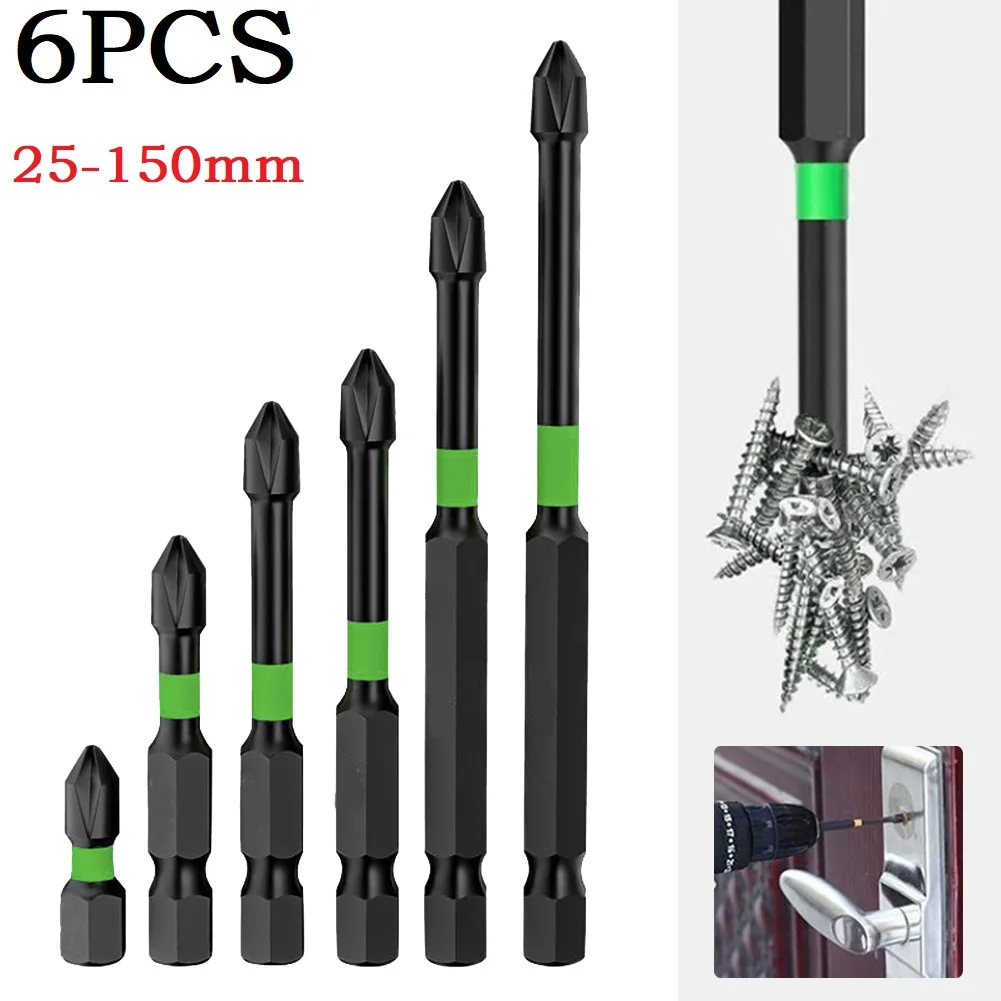 6pcs Magnetic Batch Head Impact Strong Cross Screwdriver High Hardness 25/50/65/70/90/150mm Non-slip PH2 Screwdriver Set
6pcs Magnetic Batch Head Impact Strong Cross Screwdriver High Hardness 25/50/65/70/90/150mm Non-slip PH2 Screwdriver Set