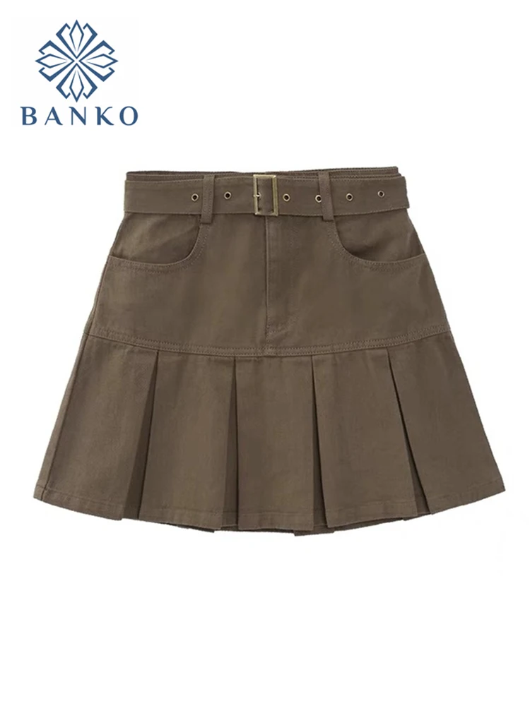 Retro Pleated Mini Denim Skirt Women Korean Chic High Waist A Line Solid Micro Skirt Femme Harajuku Hot Jeans Skirts Girls 2022
Retro Pleated Mini Denim Skirt Women Korean Chic High Waist A Line Solid Micro Skirt Femme Harajuku Hot Jeans Skirts Girls 2022