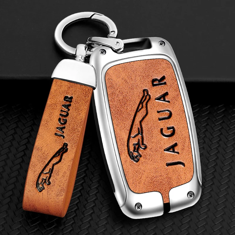 2022 New Metal+Leather Car Remote Key Protective Case For Jaguar XE E-PACE XF XJ Car Key Case Cover Car Keychain Car Accessories
2022 New Metal+Leather Car Remote Key Protective Case For Jaguar XE E-PACE XF XJ Car Key Case Cover Car Keychain Car Accessories