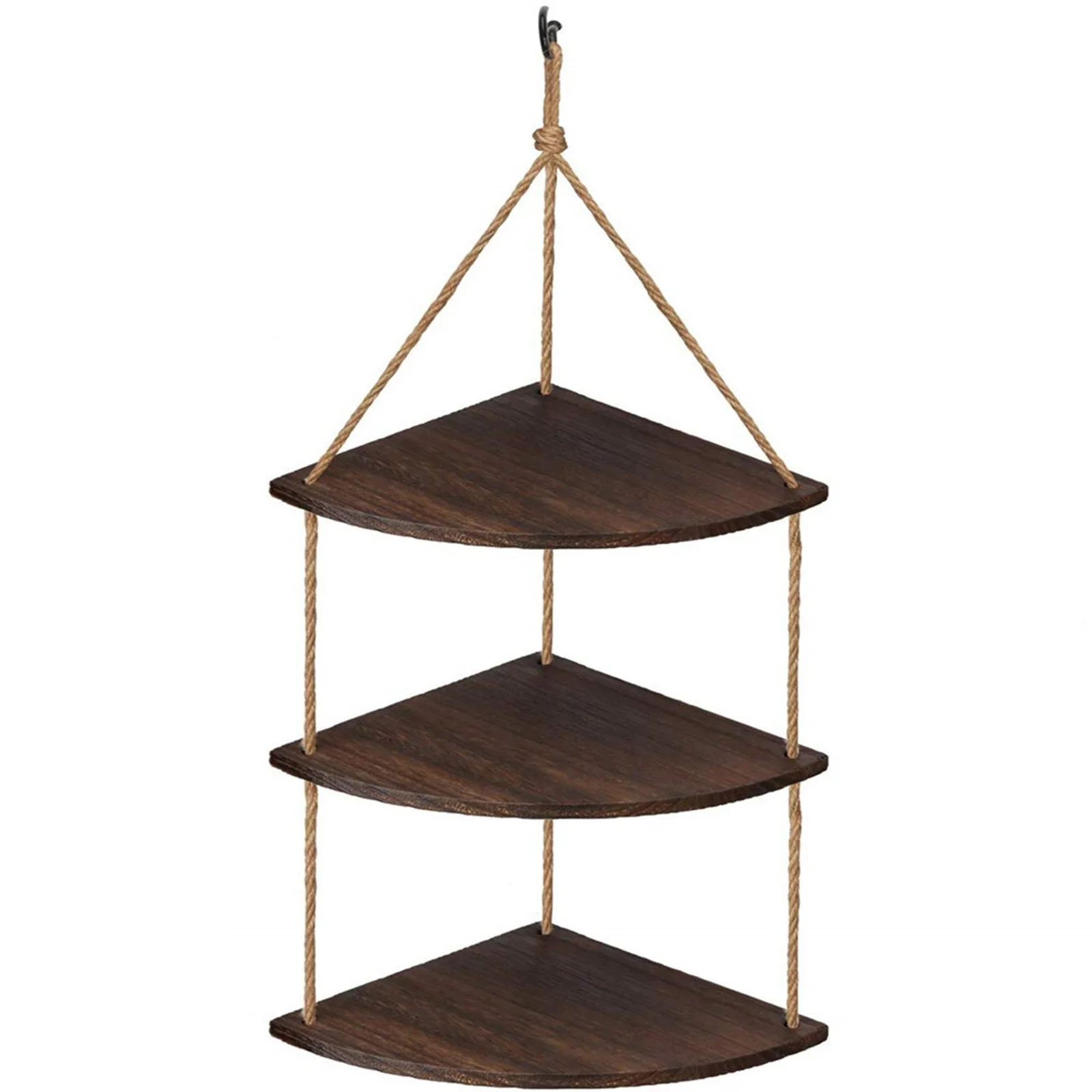 Fan-Shaped 3 Layers Punch-Free Wood Wall Hanging Floating Shelves with Rope for Living Room Decoration wood wood
Fan-Shaped 3 Layers Punch-Free Wood Wall Hanging Floating Shelves with Rope for Living Room Decoration wood wood
