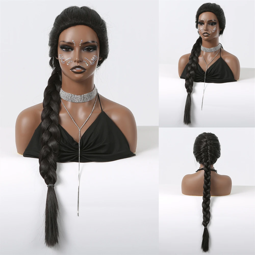 Long Straight Black Synthetic Wigs Free Partition DIY Hairstyle Wigs for Afro Women Daily Party Heat Resistant Braid Fake Hair
Long Straight Black Synthetic Wigs Free Partition DIY Hairstyle Wigs for Afro Women Daily Party Heat Resistant Braid Fake Hair