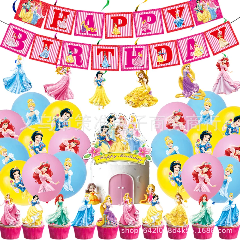 Disney Six Princess Snow White Belle Mermaid Ariel Birthday Party Balloons Banner Cake Toppers Decoration Supply Girl Gift Toys
Disney Six Princess Snow White Belle Mermaid Ariel Birthday Party Balloons Banner Cake Toppers Decoration Supply Girl Gift Toys