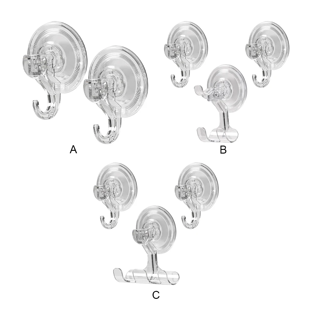 Suction Hooks Removable Heavy-Duty Strong Wall Hanger Vacuum Punch-free Hook Bathroom Kitchen Shower Glass L 2Pcs Set 
Suction Hooks Removable Heavy-Duty Strong Wall Hanger Vacuum Punch-free Hook Bathroom Kitchen Shower Glass L 2Pcs Set