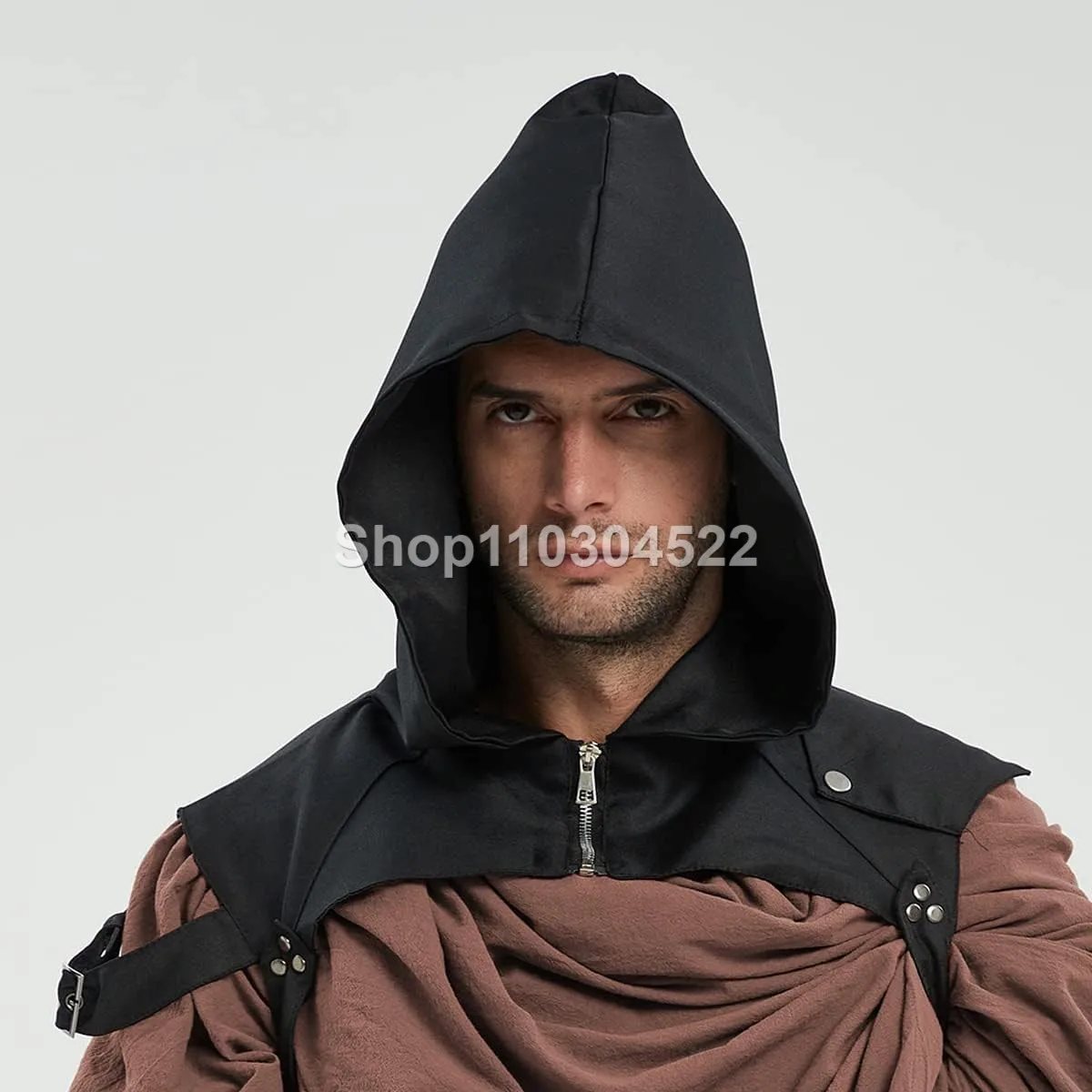 Role playing hooded scarf, medieval Viking warrior cloak, Renaissance clothing, men's warm hooded cloak, hat arm support
Role playing hooded scarf, medieval Viking warrior cloak, Renaissance clothing, men's warm hooded cloak, hat arm support