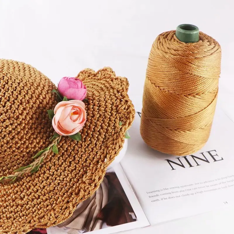 Summer light viscose ice rope, hand-woven sun hat, collar with hook, hollow, bright silk, medium thick wool.
Summer light viscose ice rope, hand-woven sun hat, collar with hook, hollow, bright silk, medium thick wool.