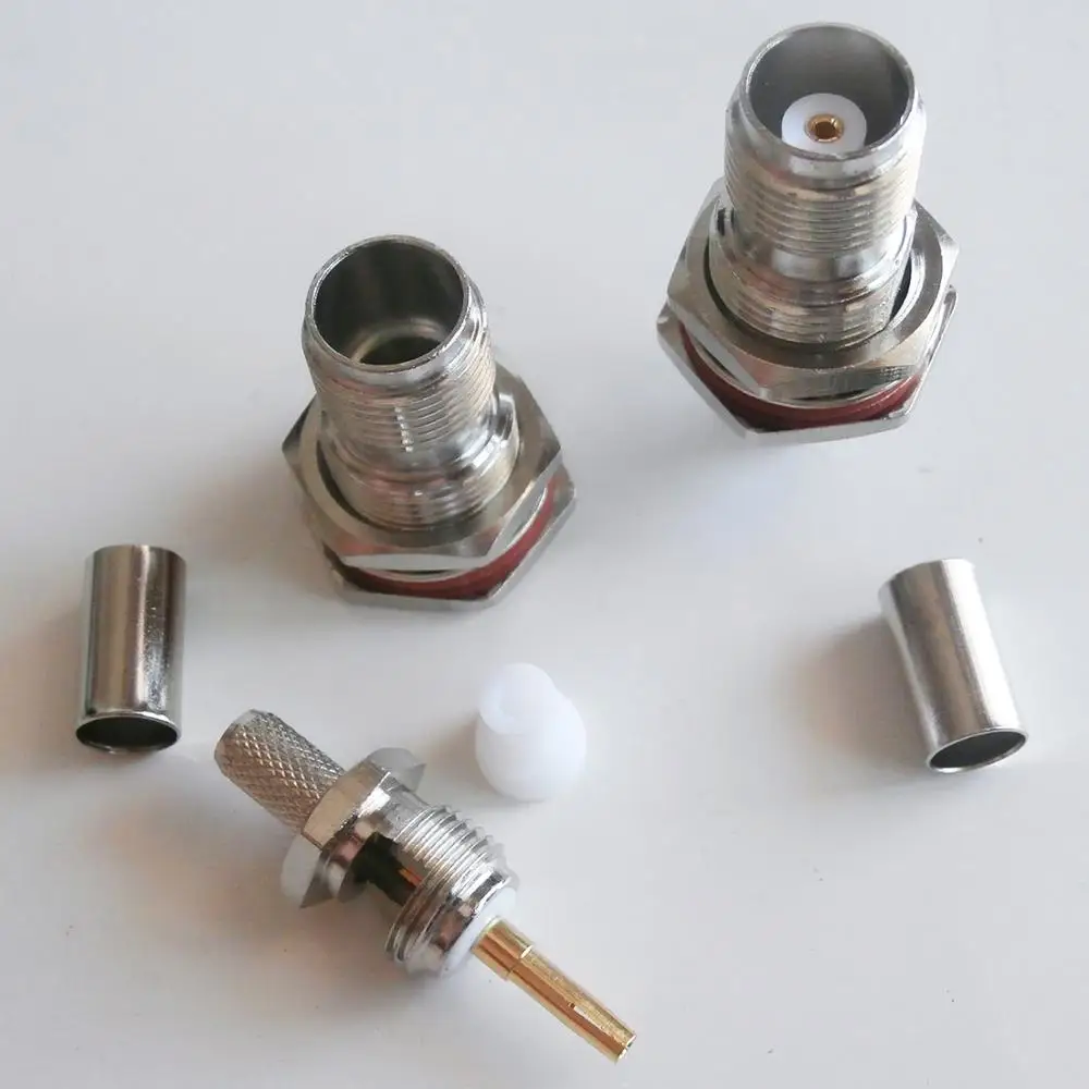 1 Pcs RF Connector TNC Female Jack With O-ring Bulkhead Panel Nut Crimp for LMR195 RG58 RG142 RG223 RG400 Cable Brass Straight
1 Pcs RF Connector TNC Female Jack With O-ring Bulkhead Panel Nut Crimp for LMR195 RG58 RG142 RG223 RG400 Cable Brass Straight