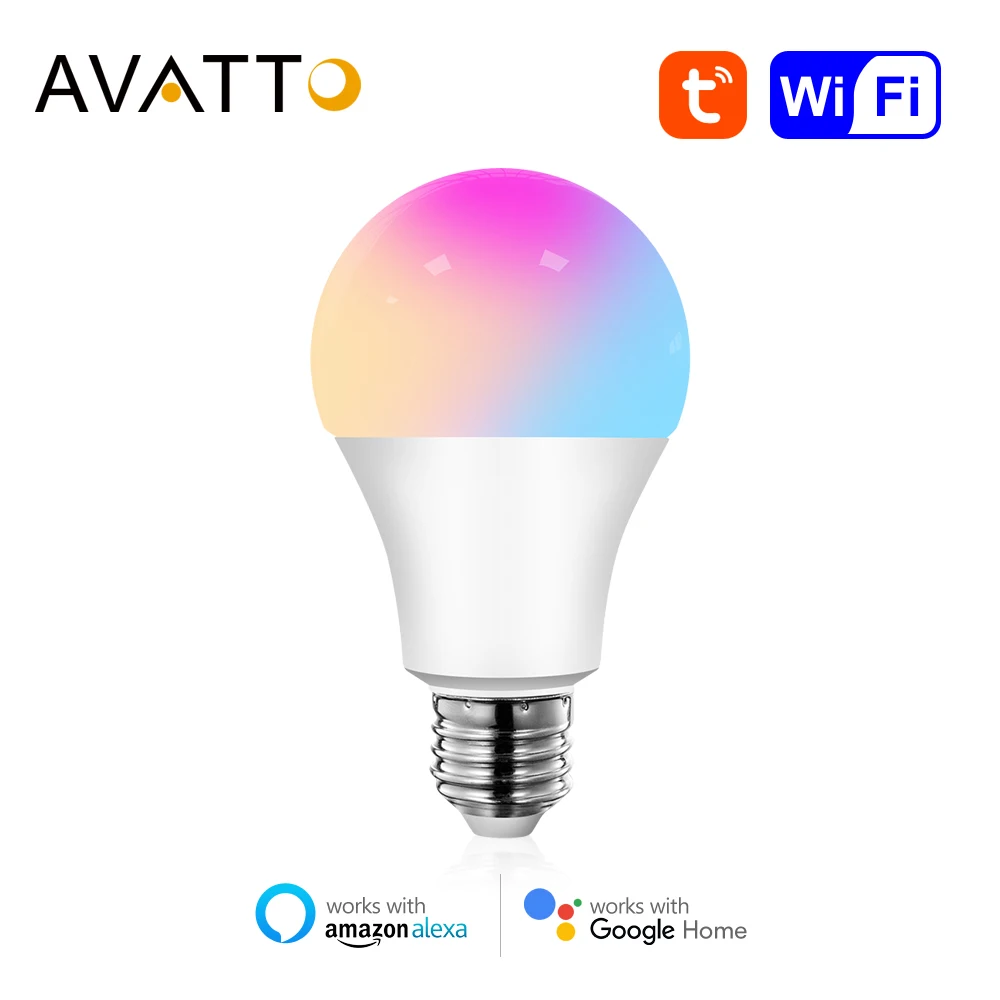 AVATTO Tuya 12W/15W WiFi Smart Light Bulb, E27 RGB LED Lamp Dimmable with Smart Life APP, Voice Control for Google Home, Alexa
AVATTO Tuya 12W/15W WiFi Smart Light Bulb, E27 RGB LED Lamp Dimmable with Smart Life APP, Voice Control for Google Home, Alexa