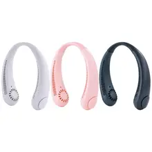 Hands-Free Neck Fan Portable Hands-Free Bladeless Neck Fan Cooling Hanging Fan Headphone Design Neck Air Conditioner For Outdoor