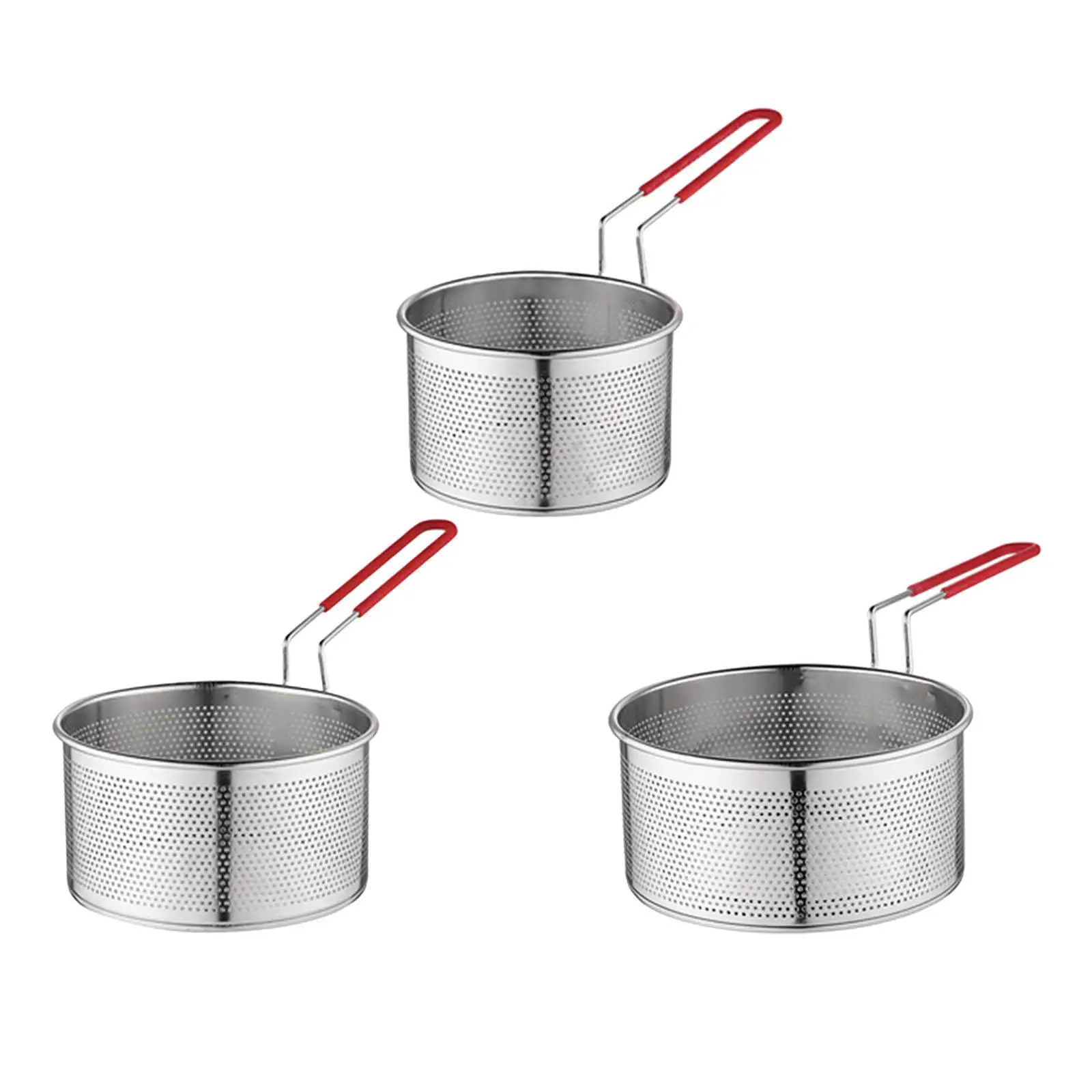 Stainless Steel Fry Basket Kitchen Tool with Handle Strainer Basket Mesh Basket Colander for Kitchen BBQ Restaurant Party Home
Stainless Steel Fry Basket Kitchen Tool with Handle Strainer Basket Mesh Basket Colander for Kitchen BBQ Restaurant Party Home