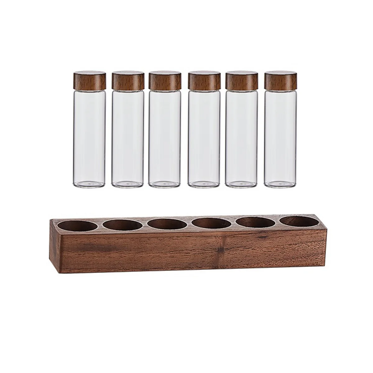 Coffee Bean Storage Tubes Coffee Bean Cellar Wooden Display Stand and Funnel Espresso Accessories
Coffee Bean Storage Tubes Coffee Bean Cellar Wooden Display Stand and Funnel Espresso Accessories