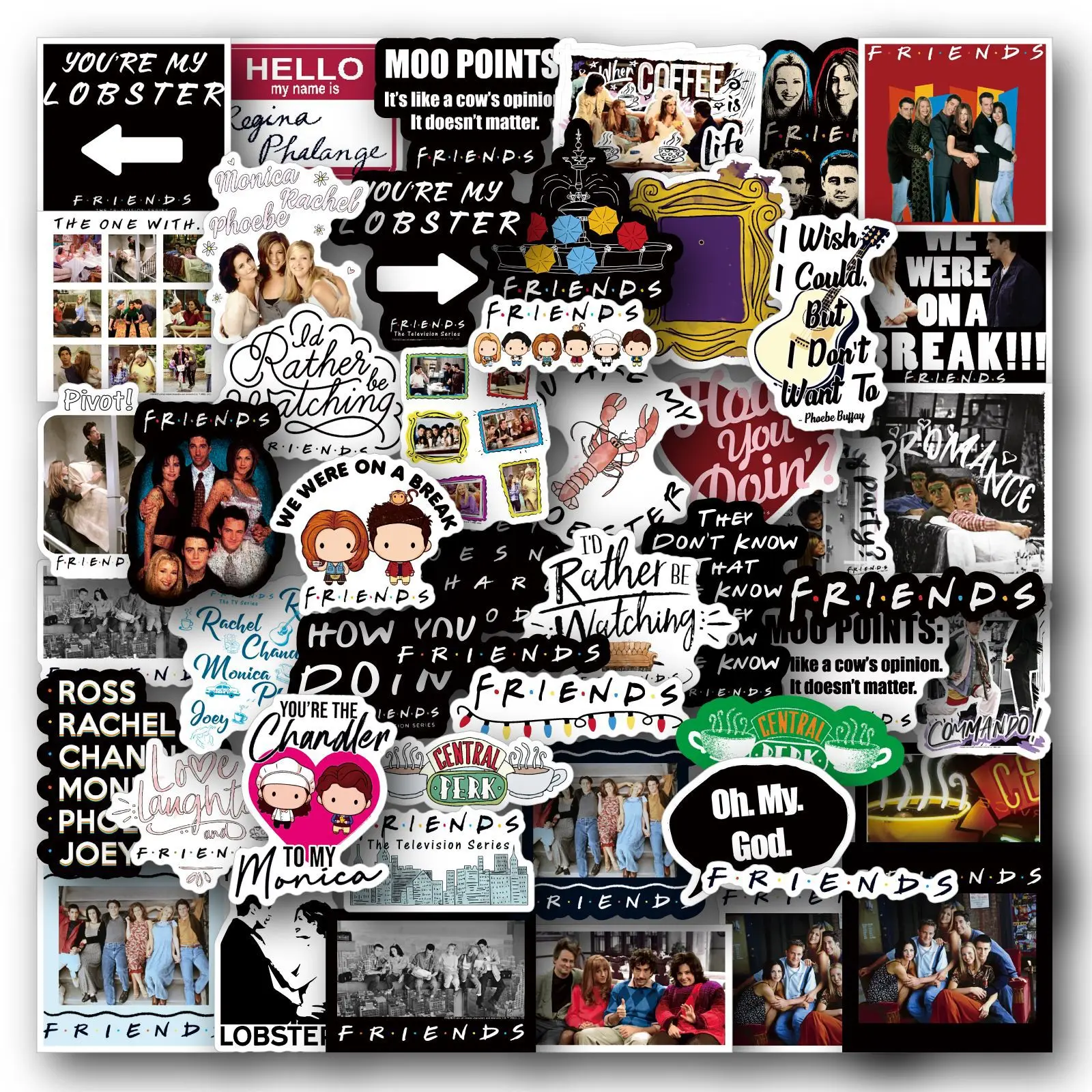 Stickers Friends TV Show Graffiti Aesthetic Kids Toys Stationery Notebook Laptop Car Skateboard Kids' Luggage Helmet Guitar 
Stickers Friends TV Show Graffiti Aesthetic Kids Toys Stationery Notebook Laptop Car Skateboard Kids' Luggage Helmet Guitar