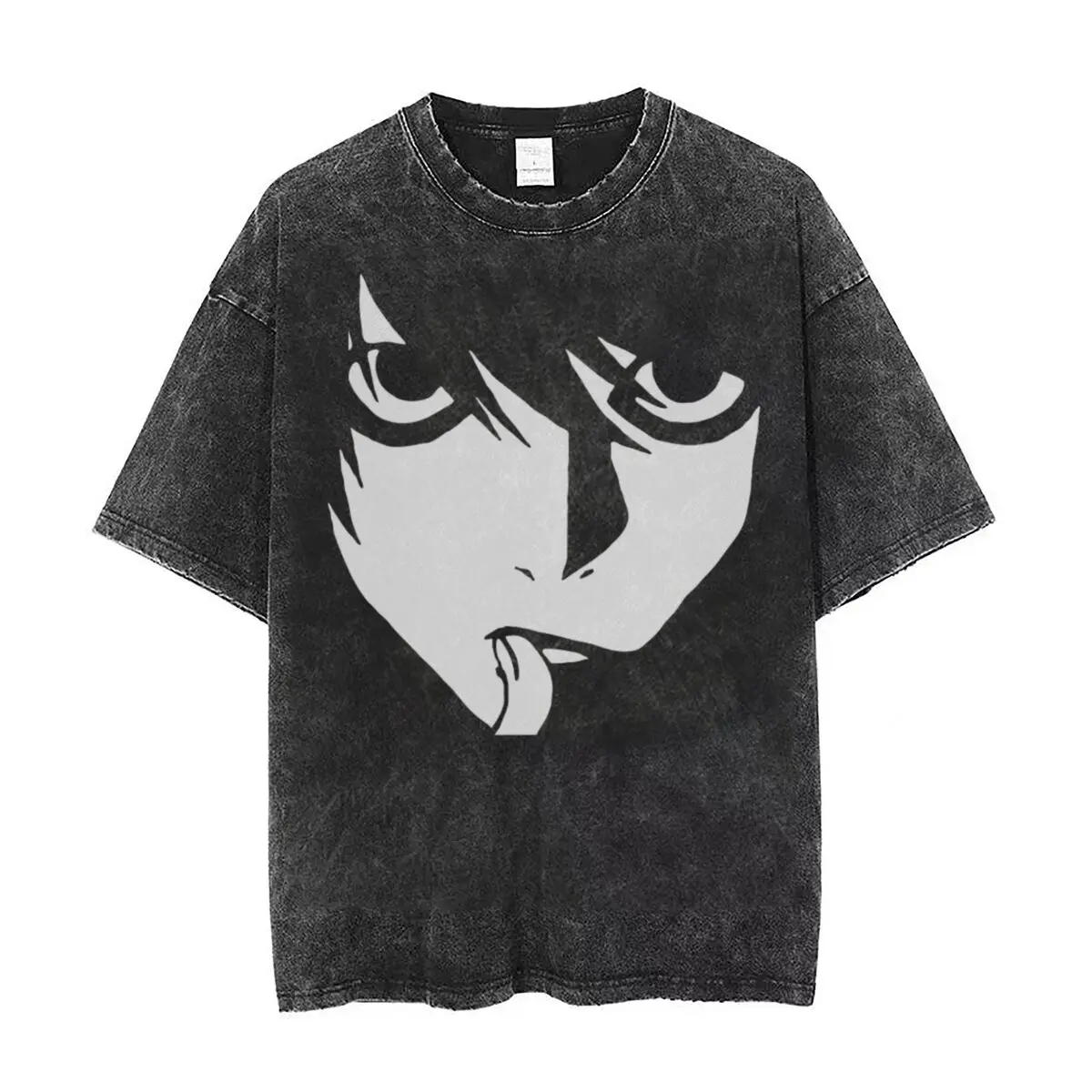 L Death Note T Shirt Hip Hop Washed 100% Cotton Harajuku T-Shirt Vintage Men Women Tops Streetwear Graphic Printed Tops Tees
L Death Note T Shirt Hip Hop Washed 100% Cotton Harajuku T-Shirt Vintage Men Women Tops Streetwear Graphic Printed Tops Tees