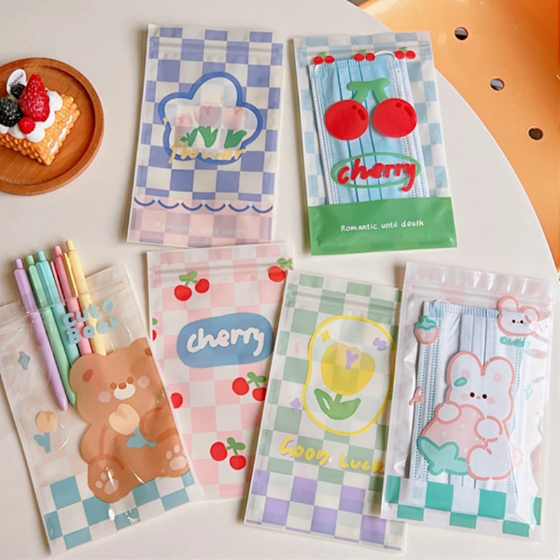 5 Pcs/lot PVC Self Sealing Plastic Jewelry Zip Lock Bags Thick Cartoon Bear Rabbit Ziplock Earrings Mask Packaging Storage Bags
5 Pcs/lot PVC Self Sealing Plastic Jewelry Zip Lock Bags Thick Cartoon Bear Rabbit Ziplock Earrings Mask Packaging Storage Bags