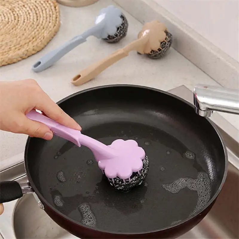 Pot Brush With Handle Stainless Steel Strong Cleaning Tools Washing Dish Pot Long Handle Brush Kitchen Cleaning Accessories
Pot Brush With Handle Stainless Steel Strong Cleaning Tools Washing Dish Pot Long Handle Brush Kitchen Cleaning Accessories