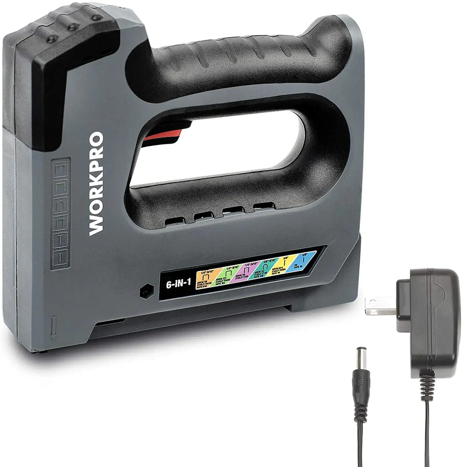 6 in 1 Cordless Staple Gun, 3.6V Rechargeable Stapler, Charger Included, Excluded
6 in 1 Cordless Staple Gun, 3.6V Rechargeable Stapler, Charger Included, Excluded