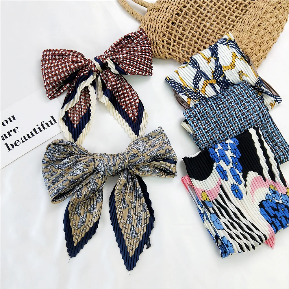 Pleated Silk Scarf Lady Hair Band Shawl Satin Bag Scarves Head Wrap for Women Bandana Neckerchief Female Hijab Girls Headband
Pleated Silk Scarf Lady Hair Band Shawl Satin Bag Scarves Head Wrap for Women Bandana Neckerchief Female Hijab Girls Headband