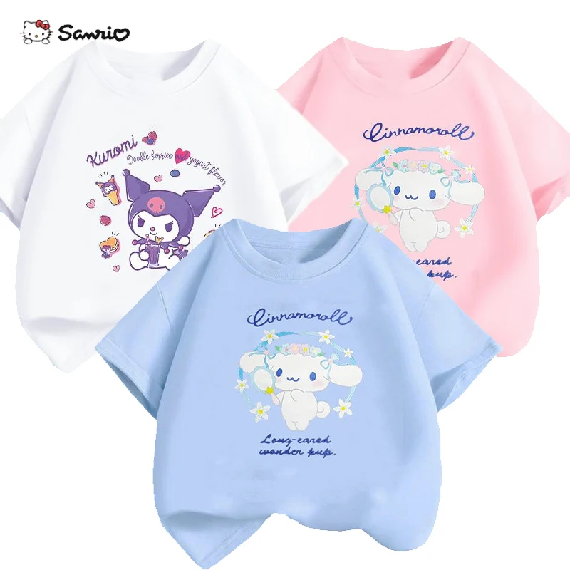 2pcs Children Summer T-shirt Kawaii Cinnamoroll Kuromi Sanrio Anime Comfortable Toddler Short Sleeve Boy Girl Cotton Top Clothes
2pcs Children Summer T-shirt Kawaii Cinnamoroll Kuromi Sanrio Anime Comfortable Toddler Short Sleeve Boy Girl Cotton Top Clothes