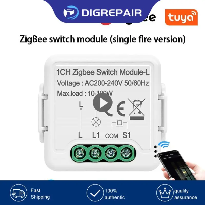 1/2/3way Mini Smart Breaker Remote Control Single Fire Switch Module Zigbee 3.0 Wireless Light Switch Tuya Dimmer
1/2/3way Mini Smart Breaker Remote Control Single Fire Switch Module Zigbee 3.0 Wireless Light Switch Tuya Dimmer