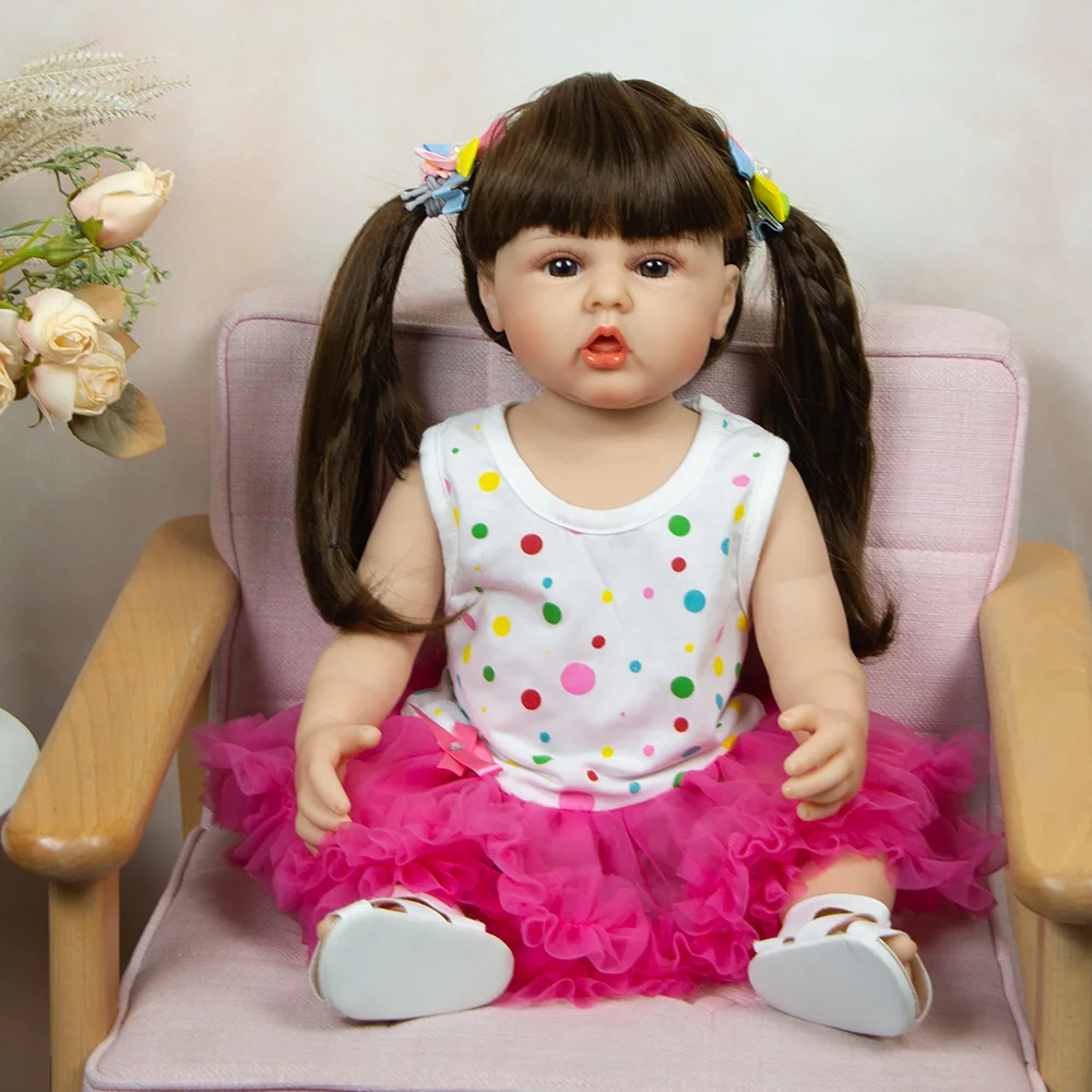 22 Inch 55 CM Silicone Body Fidget Toys Reborn Baby Dolls Lifelike Newborn Baby Doll Kids For Birthday Gift Toy
22 Inch 55 CM Silicone Body Fidget Toys Reborn Baby Dolls Lifelike Newborn Baby Doll Kids For Birthday Gift Toy