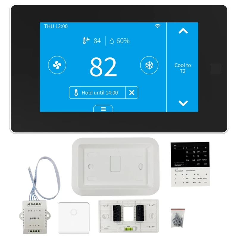 1 SET 24V Wifi Thermostat Kit 24V Wifi Thermostat Without Sensor With Alexa Google Assistant
1 SET 24V Wifi Thermostat Kit 24V Wifi Thermostat Without Sensor With Alexa Google Assistant
