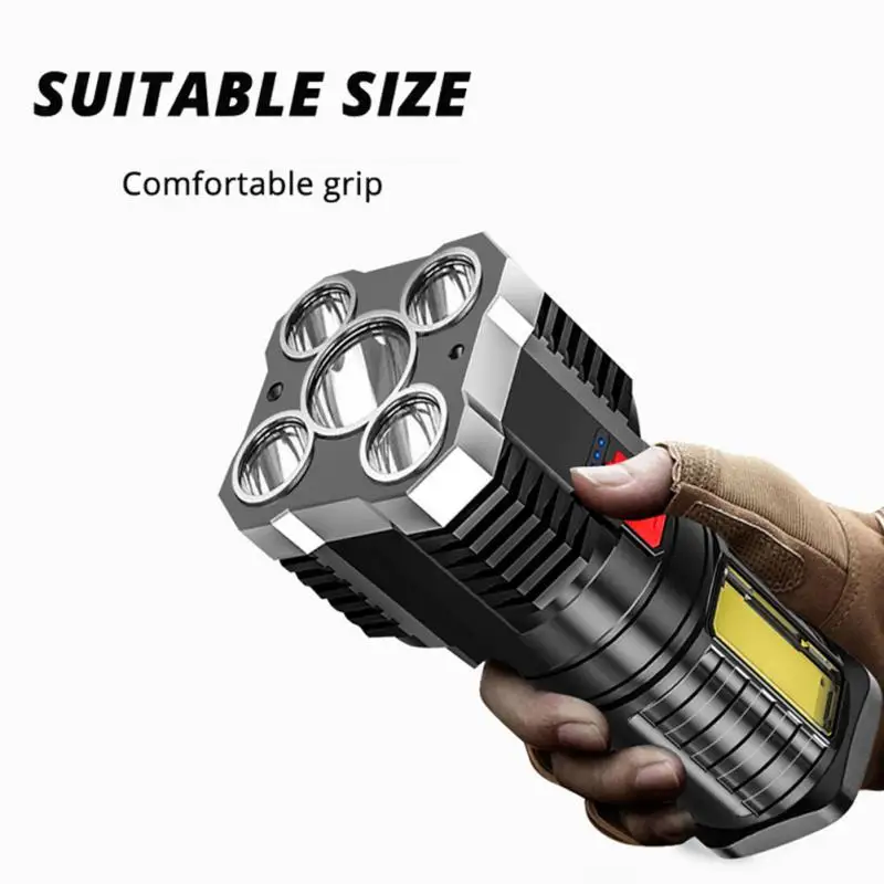 Outdoor Flashlight Flashlight 4-speed Dimming 18650 Battery Lamp High Quality Usb Charging Light Camping Hand Lamp Waterproof
Outdoor Flashlight Flashlight 4-speed Dimming 18650 Battery Lamp High Quality Usb Charging Light Camping Hand Lamp Waterproof