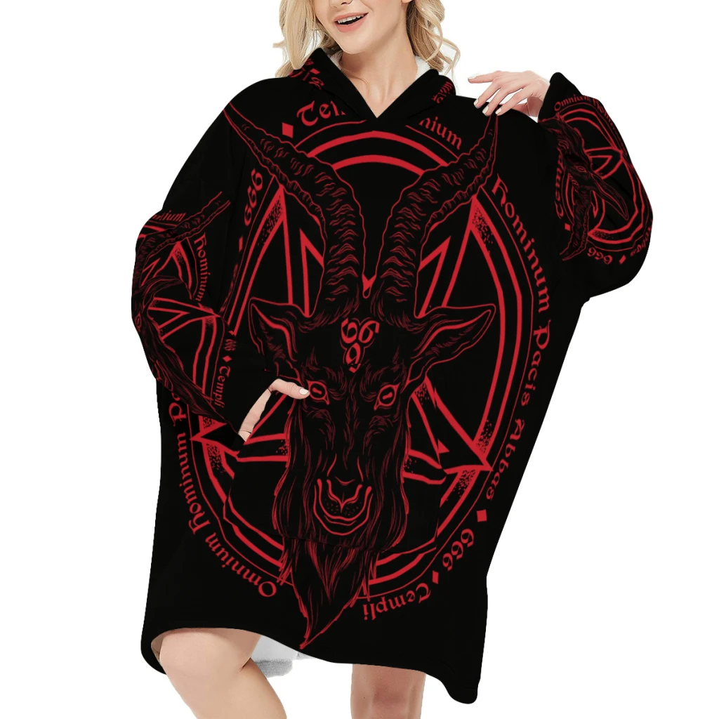 Длинное фланелевое одеяло Baphomet из козы с рукавами, Зимние толстовки, свитшот, женский и мужской пуловер, Флисовое одеяло большого размера дл...
Длинное фланелевое одеяло Baphomet из козы с рукавами, Зимние толстовки, свитшот, женский и мужской пуловер, Флисовое одеяло большого размера дл...