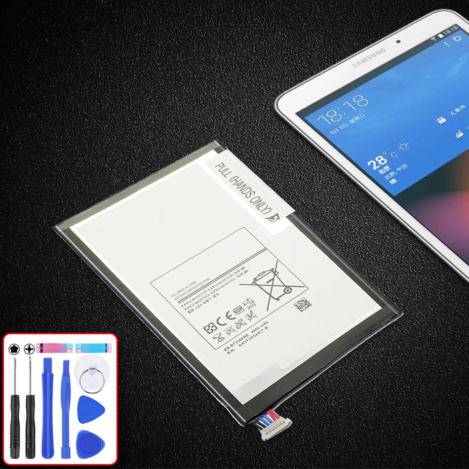 Tablet Battery For Samsung GALAXY Tab 4 T330 SM T331 T331C T335 4450mAh EB-BT330FBE
Tablet Battery For Samsung GALAXY Tab 4 T330 SM T331 T331C T335 4450mAh EB-BT330FBE