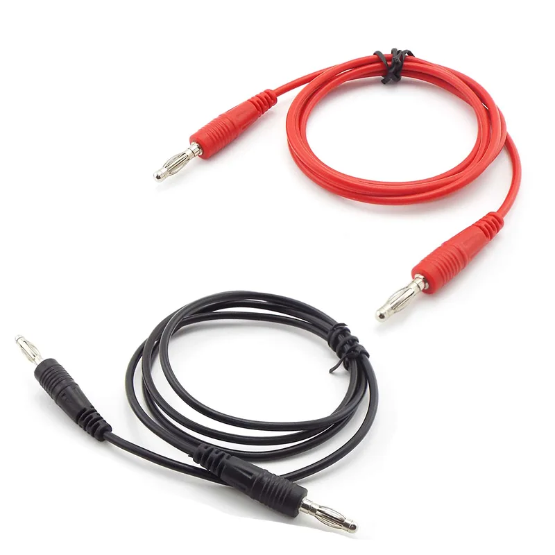 

4mm Banana Plug to Banana Plug dual end test lead cord cable for Multimeter Testing Cable Wire Kit Conductive Metal