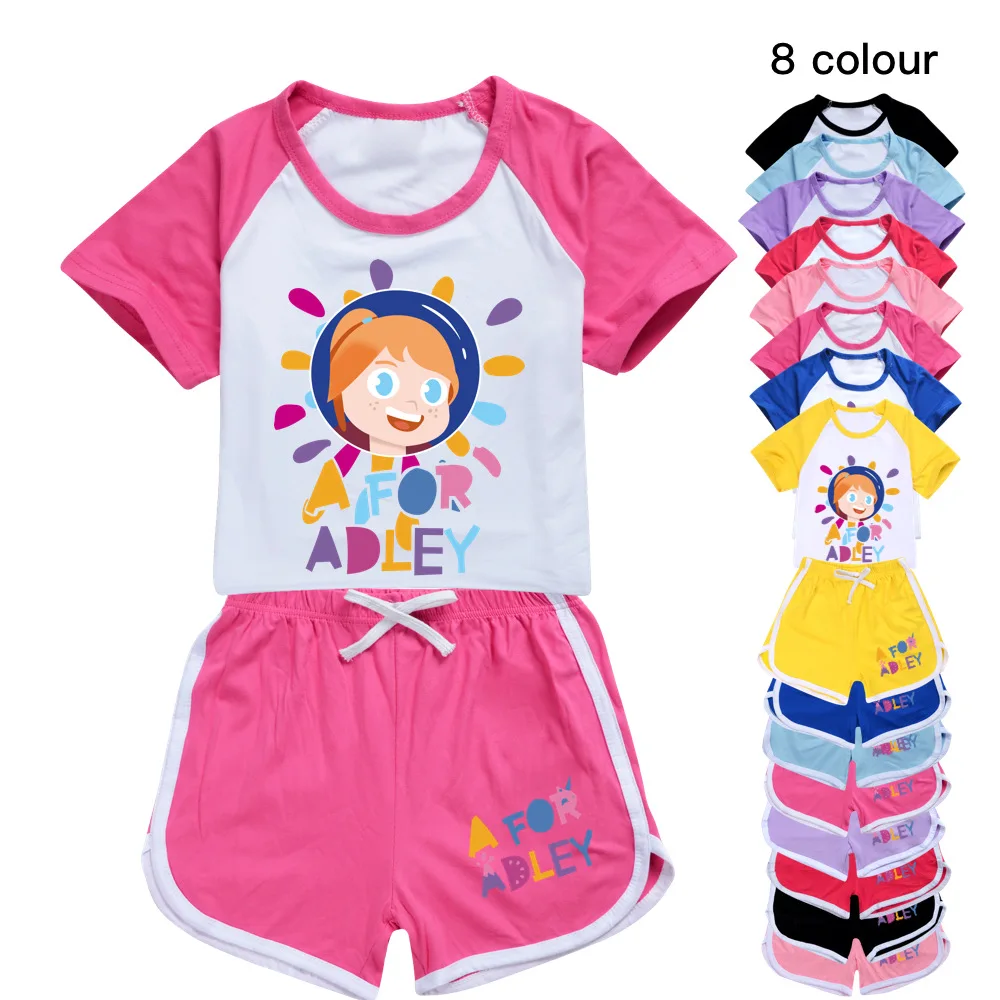 Summer Children Clothing T-Shirts+Shorts 2pcs Outfits Girls A for Adley Sports Suit Boys Tracksuit Set Kids Sportswear Pyjamas
Summer Children Clothing T-Shirts+Shorts 2pcs Outfits Girls A for Adley Sports Suit Boys Tracksuit Set Kids Sportswear Pyjamas